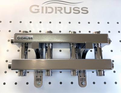 Модульный коллектор отопления Gidruss MKSS-40-5DU (для гидрострелки GRSS-40-20, 5 выходов G 3/4'')